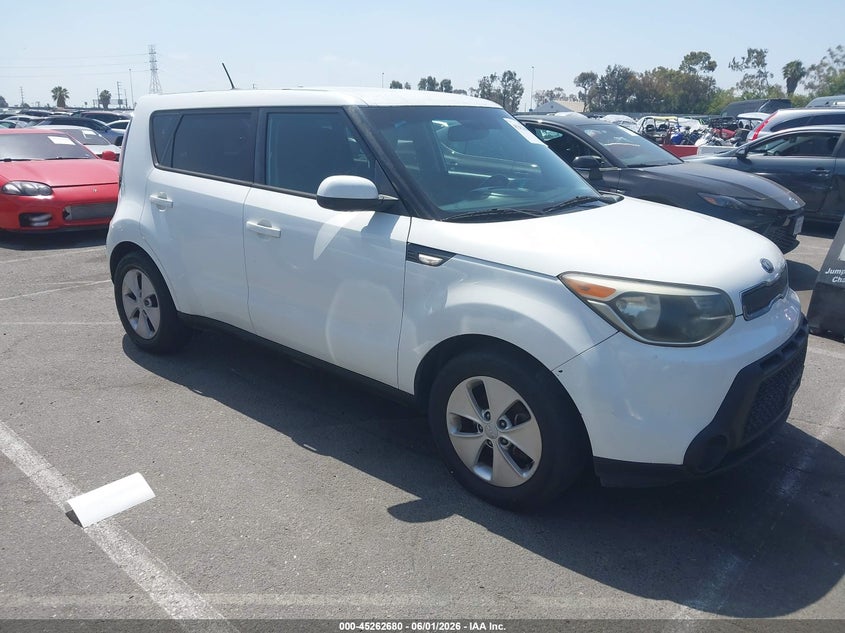 2014 Kia Soul VIN KNDJN2A22E7055064 IAAI salvage auction — NORMAL WEAR, Salvage Title, sold $1,200 on 2026-07-16 (photo 1)