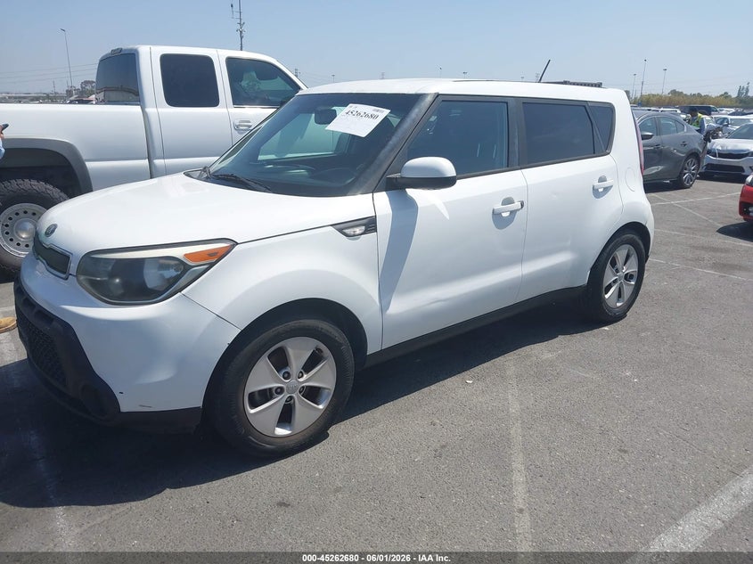 2014 Kia Soul VIN KNDJN2A22E7055064 IAAI salvage auction — NORMAL WEAR, Salvage Title, sold $1,200 on 2026-07-16 (photo 2)