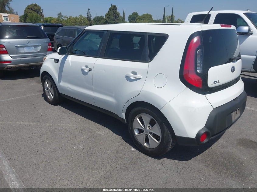 2014 Kia Soul VIN KNDJN2A22E7055064 IAAI salvage auction — NORMAL WEAR, Salvage Title, sold $1,200 on 2026-07-16 (photo 3)
