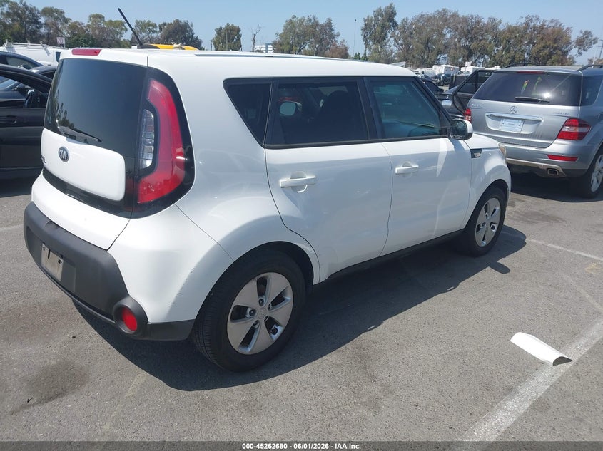 2014 Kia Soul VIN KNDJN2A22E7055064 IAAI salvage auction — NORMAL WEAR, Salvage Title, sold $1,200 on 2026-07-16 (photo 4)