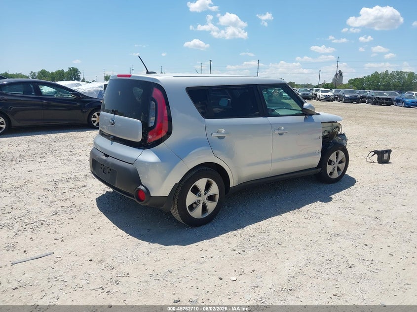 2016 Kia Soul VIN KNDJN2A27G7831529 IAAI salvage auction — FRONT END, Salvage Title, sold $425 on 2026-08-01 (photo 4)