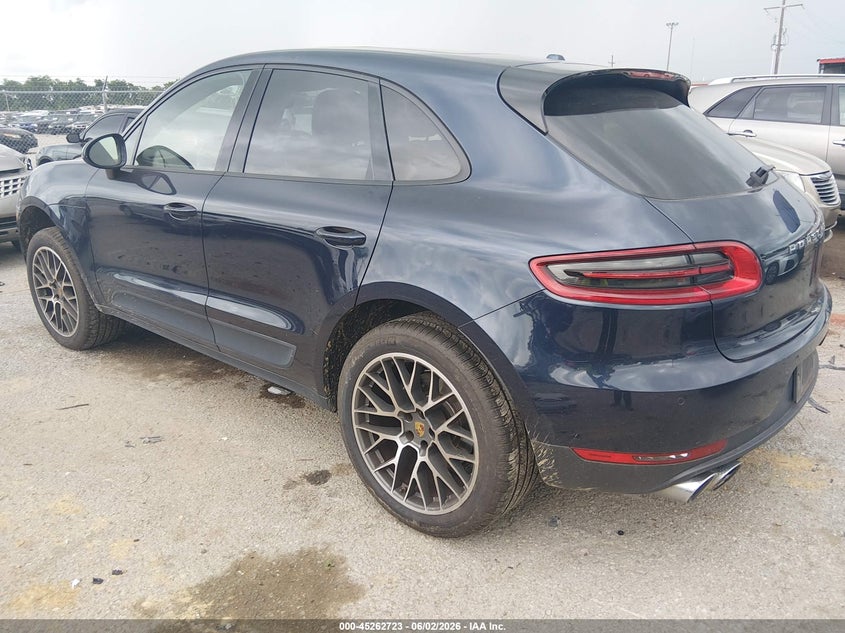2018 Porsche Macan VIN WP1AA2A51JLB23103 IAAI salvage auction — WATER/FLOOD, Salvage (Louisiana), sold $6,800 on 2026-07-14 (photo 3)