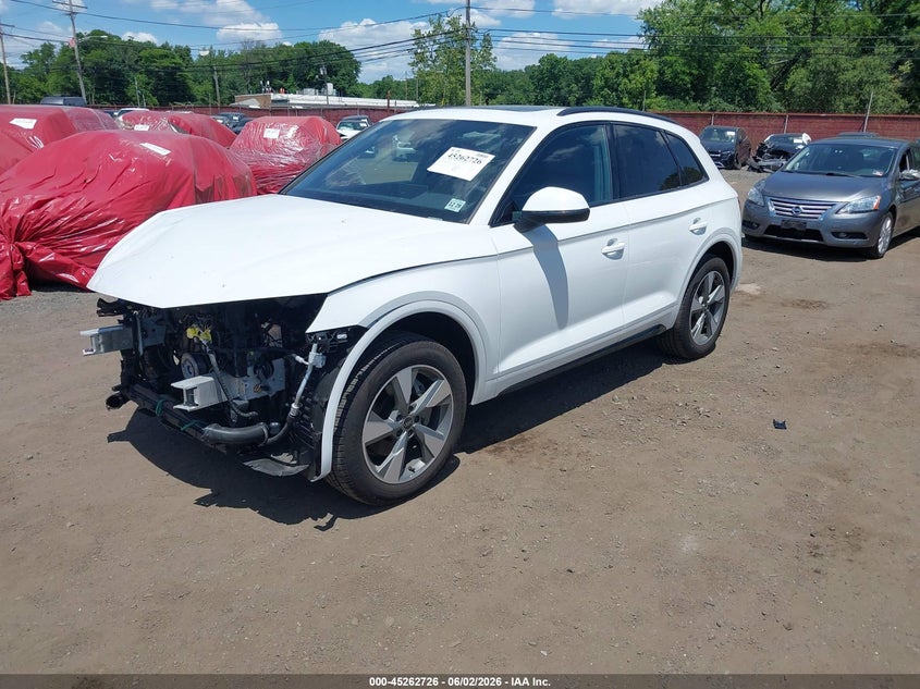 2025 Audi Q5 VIN WA1ABAFY1S2011642 IAAI salvage auction — FRONT END, Salvage Title, sold $12,100 on 2026-07-26 (photo 2)