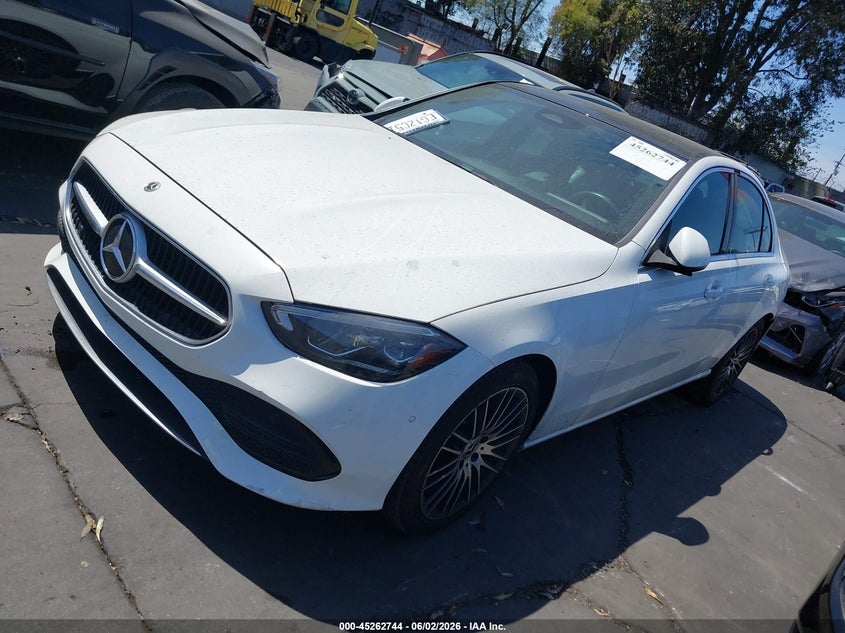 2024 Mercedes-benz C-klasse VIN W1KAF4GB2RR189489 IAAI salvage auction — REAR END, Salvage Certificate (California), sold $18,200 on 2026-07-29 (photo 2)