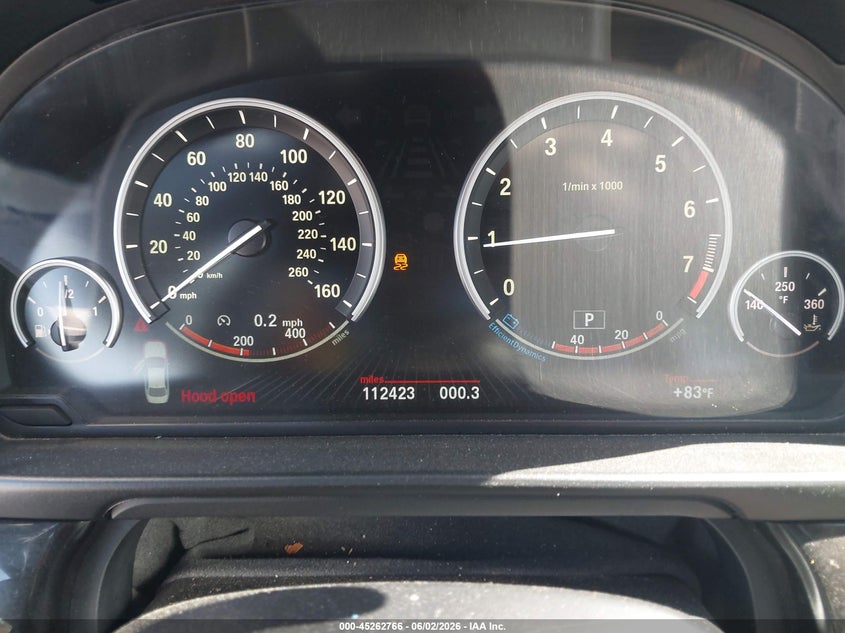 2014 BMW 5er VIN WBA5A7C5XED612870 IAAI salvage auction — MECHANICAL, Clear (Pennsylvania), sold $950 on 2026-07-08 (photo 7)