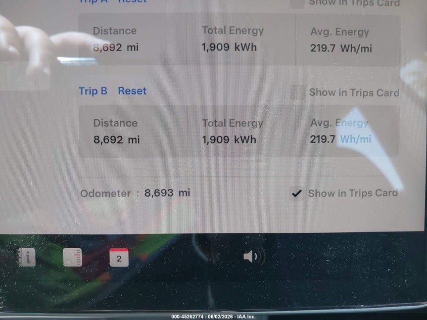 2025 Tesla Model 3 VIN 5YJ3E1EA6SF064909 IAAI salvage auction — FRONT & REAR, Salvage Title, sold $11,300 on 2026-07-12 (photo 7)