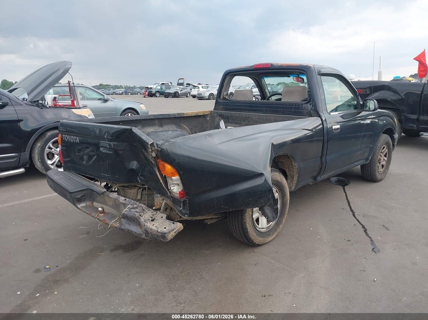 2004 Toyota Tacoma VIN 5TENL42N04Z462769 IAAI salvage auction — FRONT & REAR, Salvage (North Carolina), sold $275 on 2026-07-29 (photo 4)