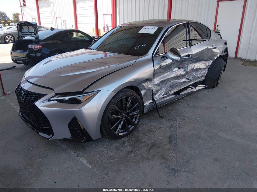 2025 Lexus Is VIN JTHB81F26S5055721 IAAI salvage auction — SIDE, Salvage (California), sold $11,100 on 2026-07-27 (photo 2)