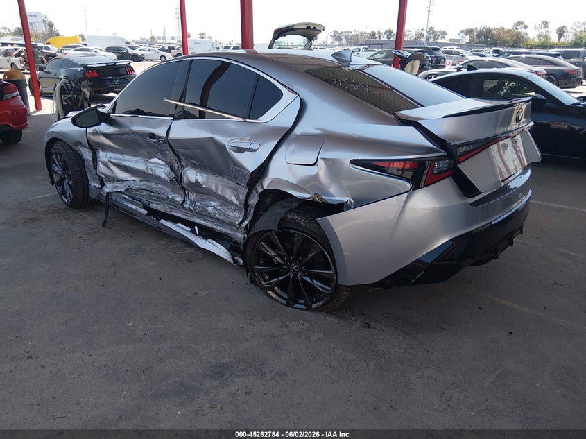2025 Lexus Is VIN JTHB81F26S5055721 IAAI salvage auction — SIDE, Salvage (California), sold $11,100 on 2026-07-29 (photo 3)