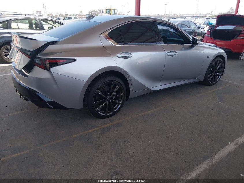 2025 Lexus Is VIN JTHB81F26S5055721 IAAI salvage auction — LEFT SIDE, Salvage Title, sold $11,100 on 2026-07-24 (photo 4)
