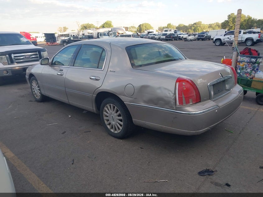 2003 Lincoln TOWN CAR VIN 1LNHM82W93Y696835 IAAI salvage auction — FRONT & REAR, Salvage (Idaho), sold $275 on 2026-07-09 (photo 3)