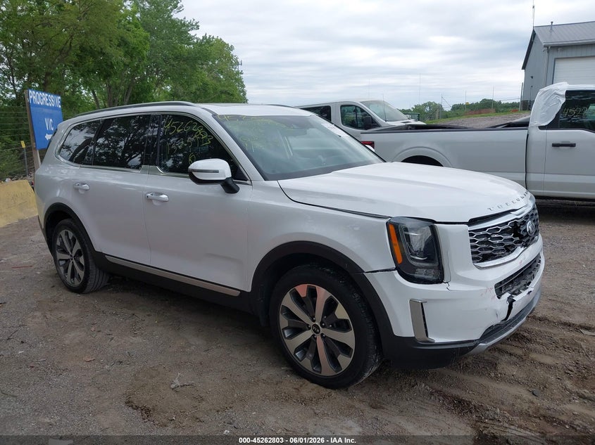 2021 Kia Telluride VIN 5XYP6DHC2MG152591 IAAI salvage auction — FRONT END, Salvage Title, sold $9,000 on 2026-09-02 (photo 1)