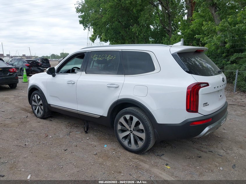 2021 Kia Telluride VIN 5XYP6DHC2MG152591 IAAI salvage auction — FRONT END, Salvage Title, sold $9,000 on 2026-09-02 (photo 3)