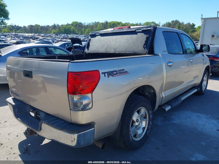 2007 Toyota Tundra VIN 5TBEV58177S465103 IAAI salvage auction — REAR END, Salvage (South Carolina), sold $3,100 on 2026-07-24 (photo 4)