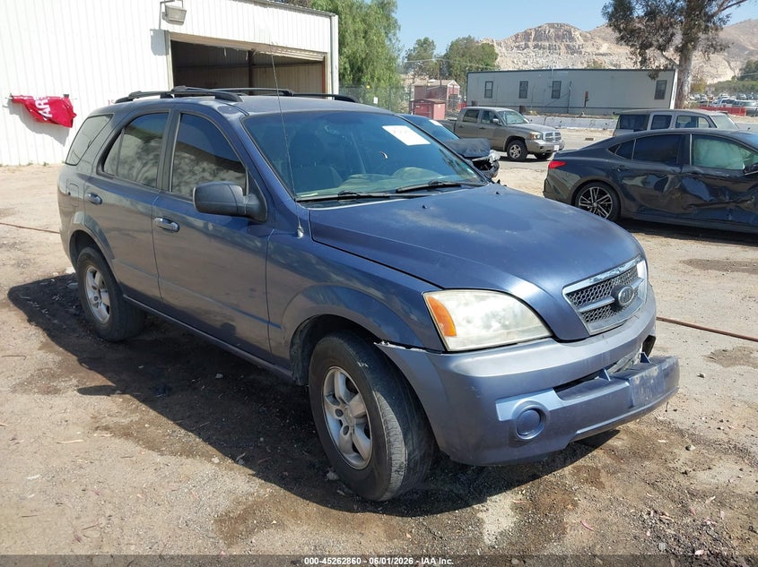 2006 Kia Sorento VIN KNDJD733165568471 IAAI salvage auction — LEFT FRONT, Salvage (California), sold $400 on 2026-07-07 (photo 1)