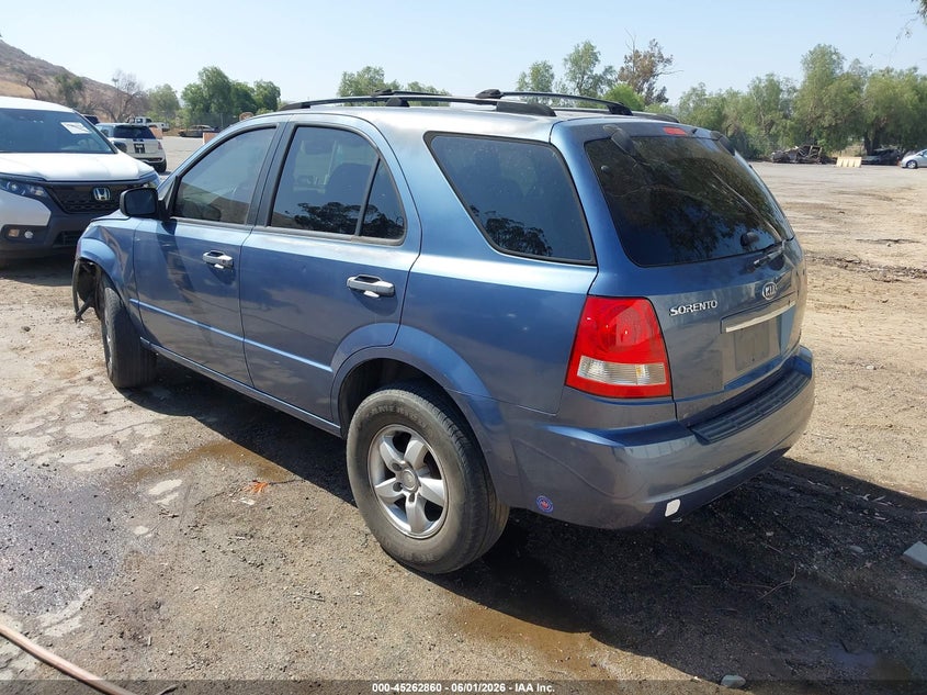 2006 Kia Sorento VIN KNDJD733165568471 IAAI salvage auction — LEFT FRONT, Salvage (California), sold $400 on 2026-07-07 (photo 3)