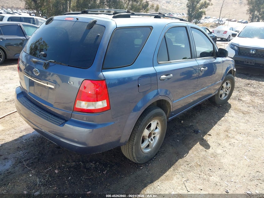 2006 Kia Sorento VIN KNDJD733165568471 IAAI salvage auction — LEFT FRONT, Salvage (California), sold $400 on 2026-07-07 (photo 4)