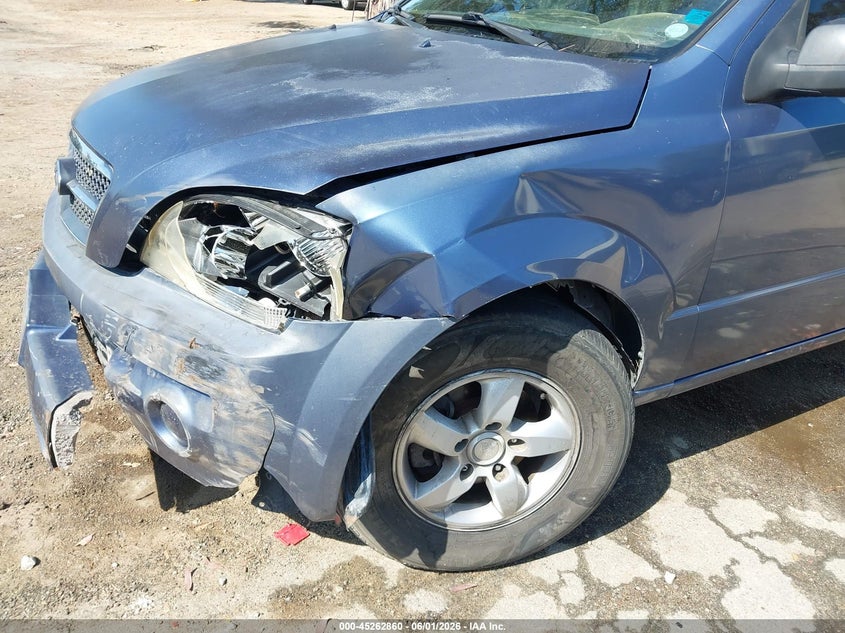 2006 Kia Sorento VIN KNDJD733165568471 IAAI salvage auction — LEFT FRONT, Salvage (California), sold $400 on 2026-07-07 (photo 6)