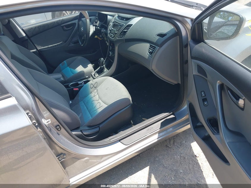 2016 Hyundai Elantra VIN KMHDH4AE9GU504394 IAAI salvage auction — THEFT, Salvage Title, sold $775 on 2026-07-22 (photo 5)
