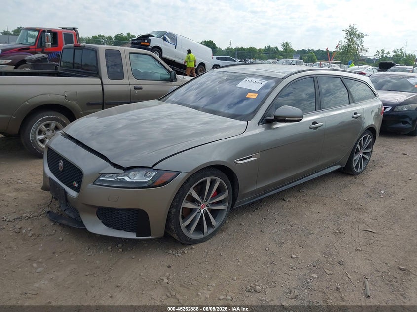 2018 Jaguar Xf VIN SAJBM2FV5JCY63888 IAAI salvage auction — FRONT END, Salvage Title, sold $4,450 on 2026-07-23 (photo 2)