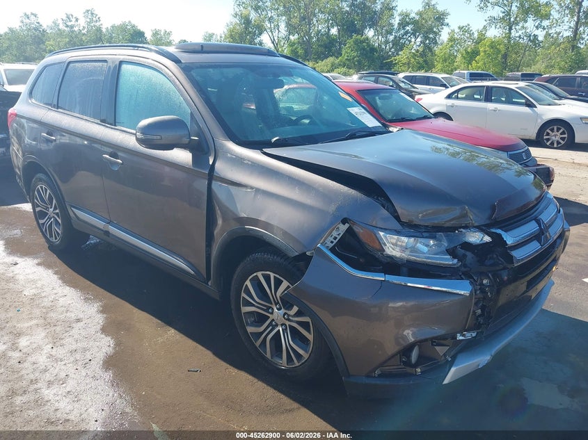 2016 Mitsubishi Outlander VIN JA4AZ3A37GZ058126 IAAI salvage auction — RIGHT FRONT, Salvage Title, sold $2,050 on 2026-07-28 (photo 1)
