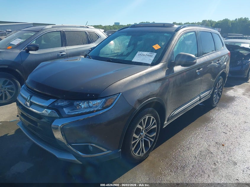 2016 Mitsubishi Outlander VIN JA4AZ3A37GZ058126 IAAI salvage auction — RIGHT FRONT, Salvage Title, sold $2,050 on 2026-07-28 (photo 2)