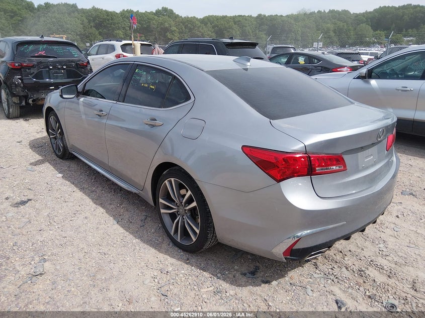 2020 Acura Tlx VIN 19UUB3F46LA003816 IAAI salvage auction — HAIL, Salvage Title, sold $2,900 on 2026-07-29 (photo 3)