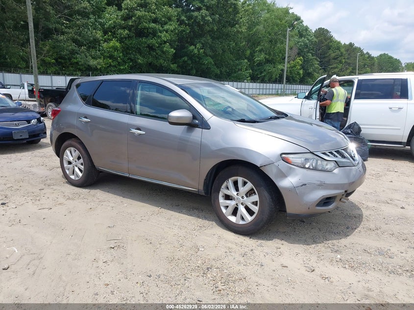 2011 Nissan Murano VIN JN8AZ1MU5BW056677 IAAI salvage auction — RIGHT FRONT, Salvage (Georgia), sold $1,150 on 2026-07-09 (photo 1)