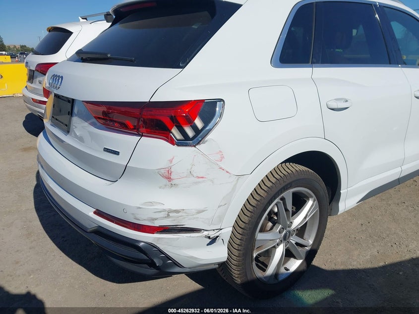 2020 Audi Q3 VIN WA1EECF36L1119531 IAAI salvage auction — REAR END, Salvage Title, sold $10,100 on 2026-07-23 (photo 6)