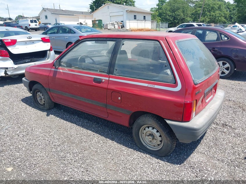 1988 Ford Festiva VIN KNJBT06K1J6164183 IAAI salvage auction — NORMAL WEAR, Clear (South Carolina), sold $800 on 2026-07-14 (photo 3)