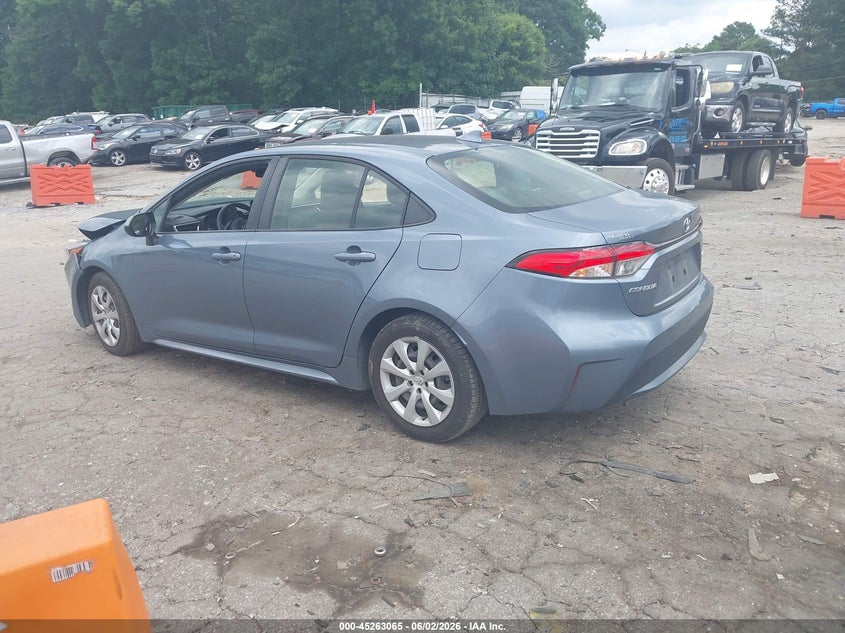 2022 Toyota Corolla VIN JTDEPMAEXN3004453 IAAI salvage auction — FRONT END, Salvage (Georgia), sold $5,200 on 2026-07-22 (photo 3)
