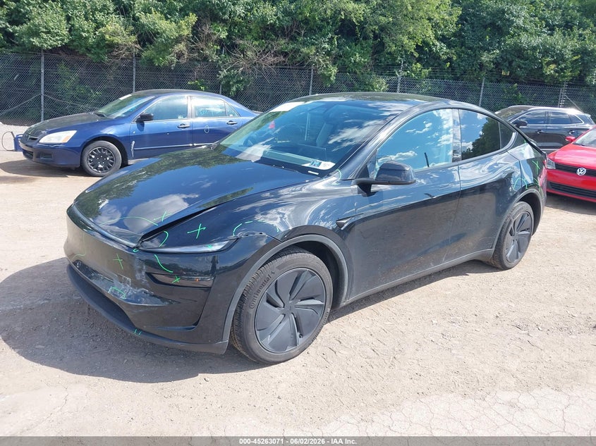 2026 Tesla Model y VIN 7SAYGDED3TF436934 IAAI salvage auction — FRONT END, Salvage Title, sold $15,400 on 2026-07-16 (photo 2)