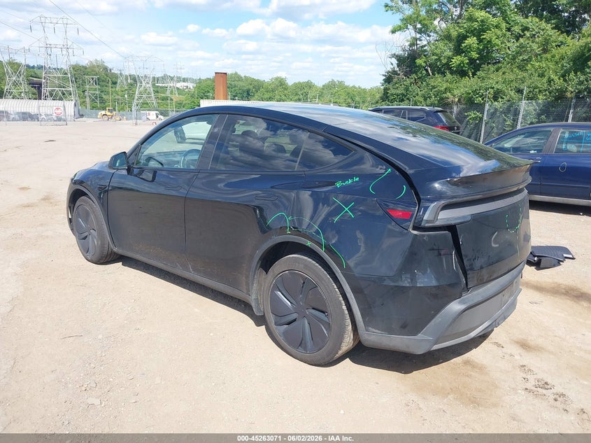 2026 Tesla Model y VIN 7SAYGDED3TF436934 IAAI salvage auction — FRONT END, Salvage Title, sold $15,400 on 2026-07-16 (photo 3)