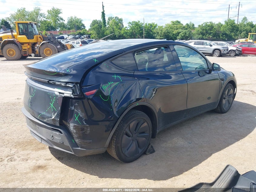 2026 Tesla Model y VIN 7SAYGDED3TF436934 IAAI salvage auction — FRONT END, Salvage Title, sold $15,400 on 2026-07-16 (photo 4)