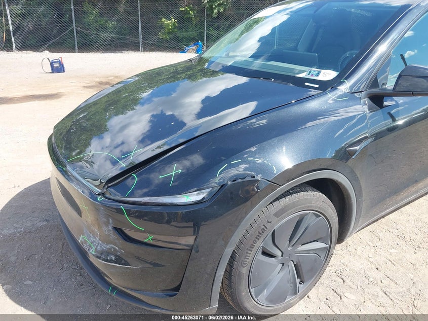 2026 Tesla Model y VIN 7SAYGDED3TF436934 IAAI salvage auction — FRONT END, Salvage Title, sold $15,400 on 2026-07-16 (photo 6)