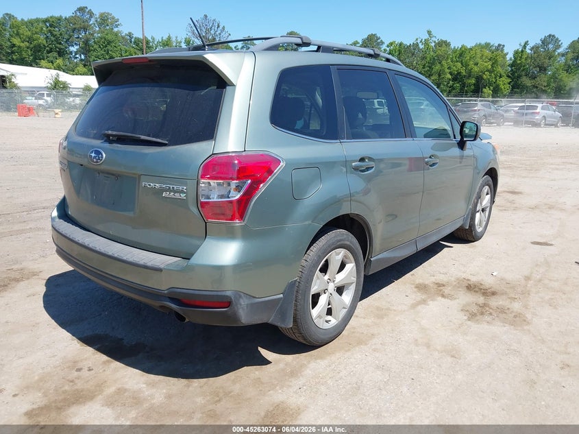 2015 Subaru Forester VIN JF2SJAKC3FH435027 IAAI salvage auction — FRONT END, Salvage Title, sold $1,050 on 2026-07-17 (photo 4)