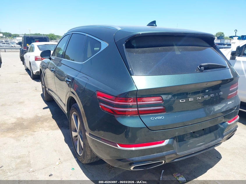 2024 Genesis Gv80 VIN KMUHCESC2RU151942 IAAI salvage auction — THEFT, Salvage Title, sold $22,000 on 2026-08-31 (photo 3)