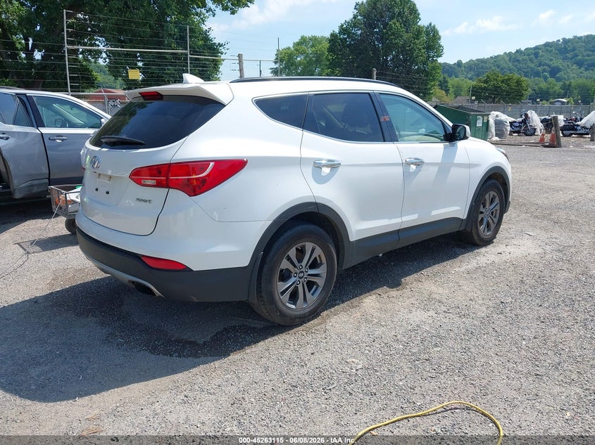 2016 Hyundai Santa fe VIN 5XYZU3LB6GG330644 IAAI salvage auction — THEFT, Salvage Title, sold $2,050 on 2026-07-13 (photo 4)