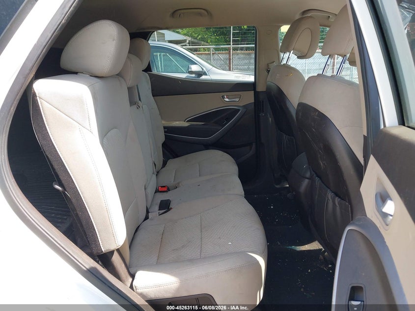 2016 Hyundai Santa fe VIN 5XYZU3LB6GG330644 IAAI salvage auction — THEFT, Salvage Title, sold $2,050 on 2026-07-13 (photo 8)
