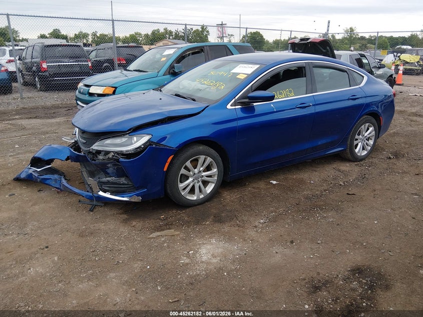 2015 Chrysler 200 VIN 1C3CCCAB1FN670517 IAAI salvage auction — FRONT END, Wait Title, sold $450 on 2026-09-10 (photo 2)