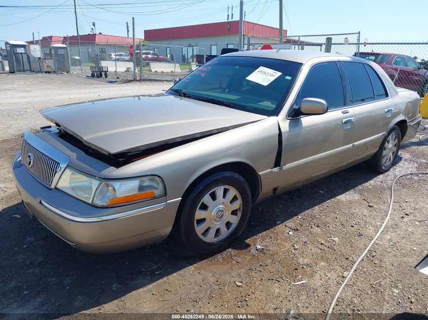 2003 Mercury Grand marquis VIN 2MEFM75W43X643136 IAAI salvage auction — FRONT END, Clear (Tennessee), sold $225 on 2026-07-09 (photo 2)