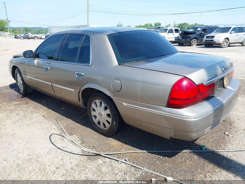 2003 Mercury Grand marquis VIN 2MEFM75W43X643136 IAAI salvage auction — FRONT END, Clear (Tennessee), sold $225 on 2026-07-09 (photo 3)
