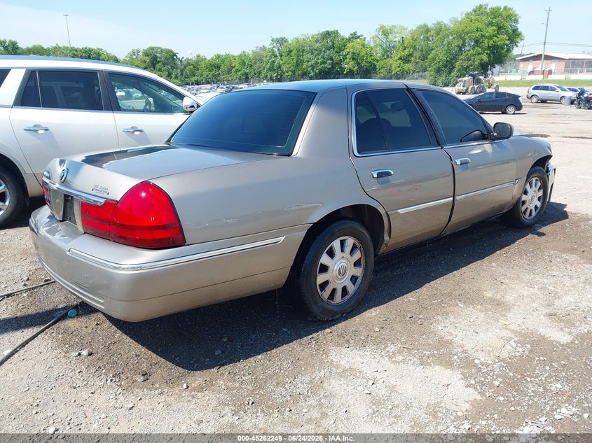 2003 Mercury Grand marquis VIN 2MEFM75W43X643136 IAAI salvage auction — FRONT END, Clear (Tennessee), sold $225 on 2026-07-09 (photo 4)