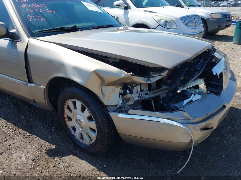 2003 Mercury Grand marquis VIN 2MEFM75W43X643136 IAAI salvage auction — FRONT END, Clear (Tennessee), sold $225 on 2026-07-09 (photo 6)