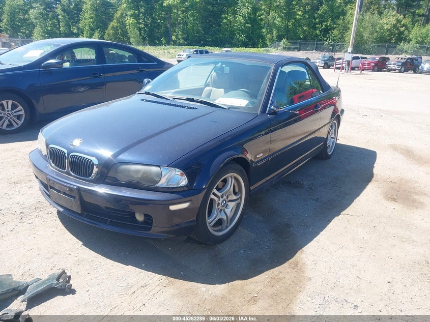 2001 BMW 3 series VIN WBABS33471JY40921 IAAI salvage auction — REAR END, Clear (Massachusetts), sold $425 on 2026-07-10 (photo 2)