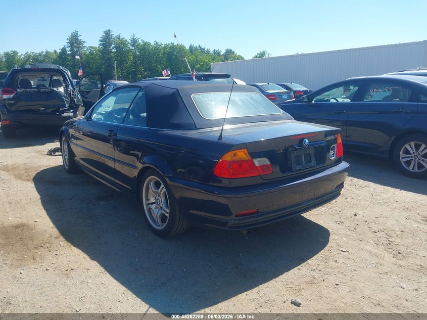 2001 BMW 3 series VIN WBABS33471JY40921 IAAI salvage auction — REAR END, Clear (Massachusetts), sold $425 on 2026-07-10 (photo 3)