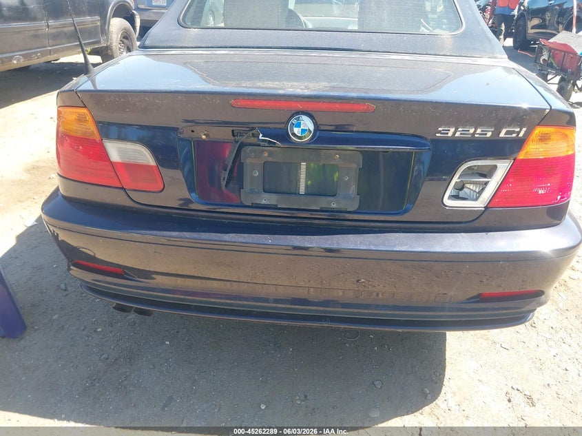 2001 BMW 3 series VIN WBABS33471JY40921 IAAI salvage auction — REAR END, Clear (Massachusetts), sold $425 on 2026-07-10 (photo 6)