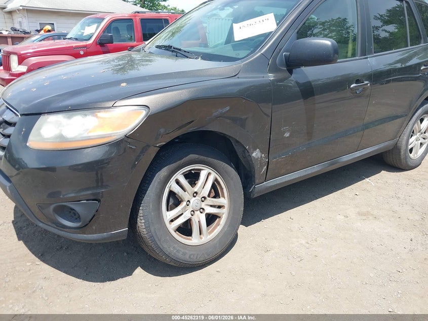 2011 Hyundai Santa fe VIN 5XYZG3AB9BG076141 IAAI salvage auction — LEFT FRONT, Salvage - Greater Than 75% (Maryland), sold $850 on 2026-07-09 (photo 6)