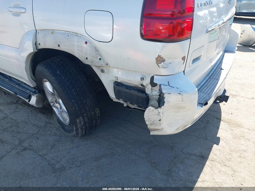 2006 Lexus Gx 470 VIN JTJBT20X360096575 IAAI salvage auction — REAR END, Salvage (California), sold $2,250 on 2026-07-16 (photo 6)