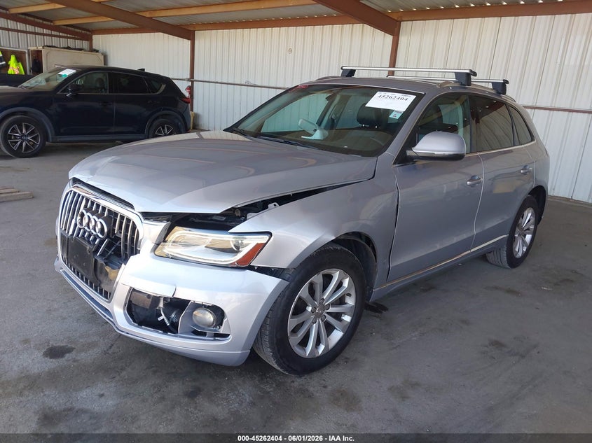 2015 Audi Q5 VIN WA1CFAFP9FA015907 IAAI salvage auction — FRONT END, Salvage Title, sold $1,800 on 2026-07-09 (photo 2)